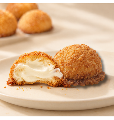 Crispy Caramel Pudding Mini Puff - 12pcs