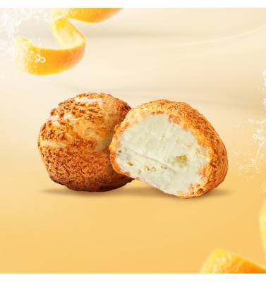Mango Mandarin Crispy Cream Puff 【Seasonal】
