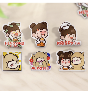 6 Stickers Bundle Set