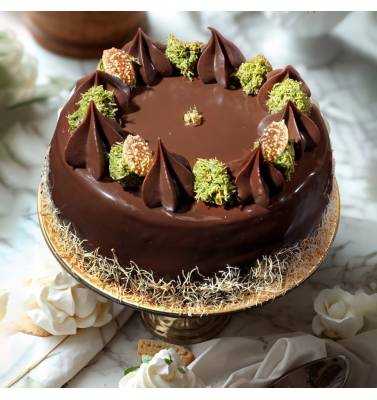 Pistachio Chocolate Kunafa Cake (3 Days Pre-Order)